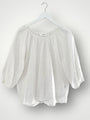 louisa top-white linen Apparel