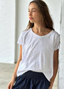relaxed tee - white cotton Apparel