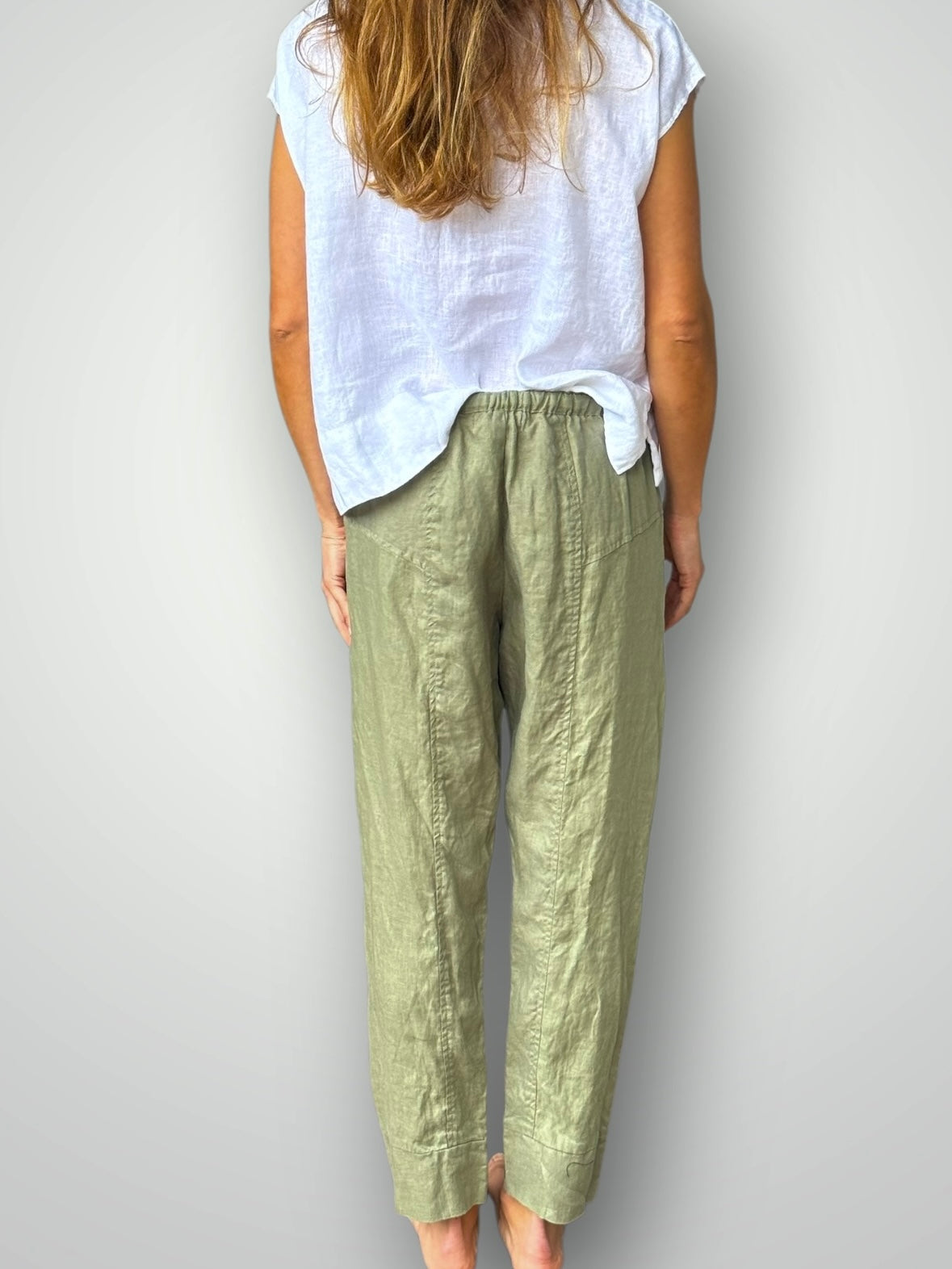 darcy pants - sage linen Apparel