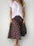 lola skirt - chocolate spot linen Apparel