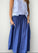 lulu skirt - blue dusk linen Apparel