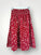 lola skirt - red floral linen Apparel