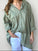 aiden boyfriend shirt -sage linen Apparel