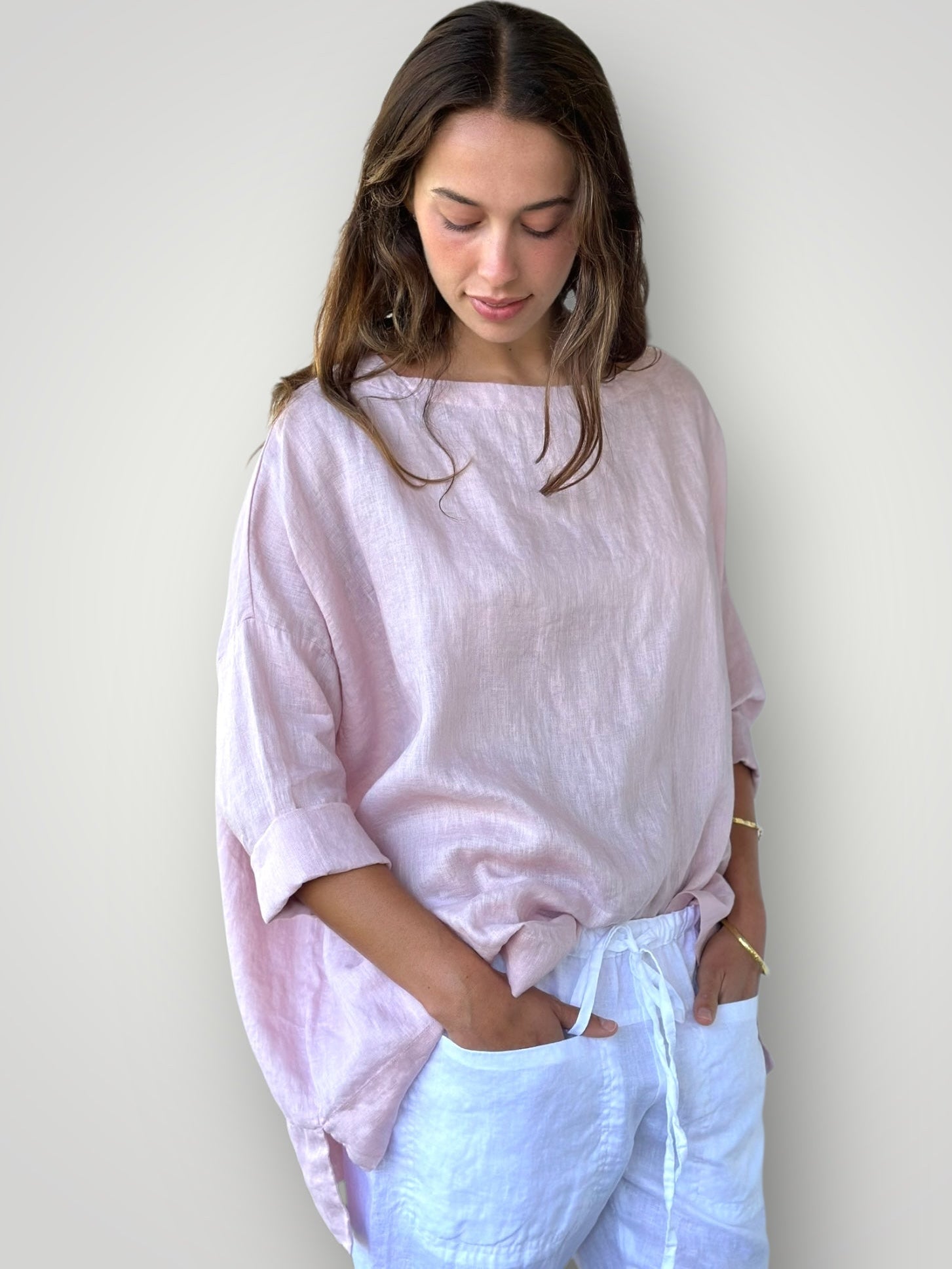 avril top - peony pink Apparel