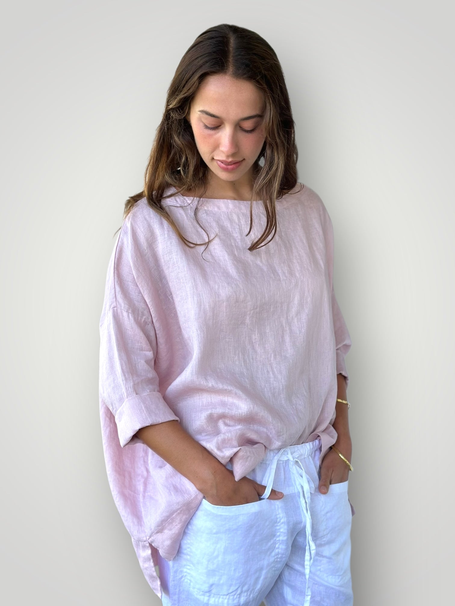 avril top - peony pink Apparel