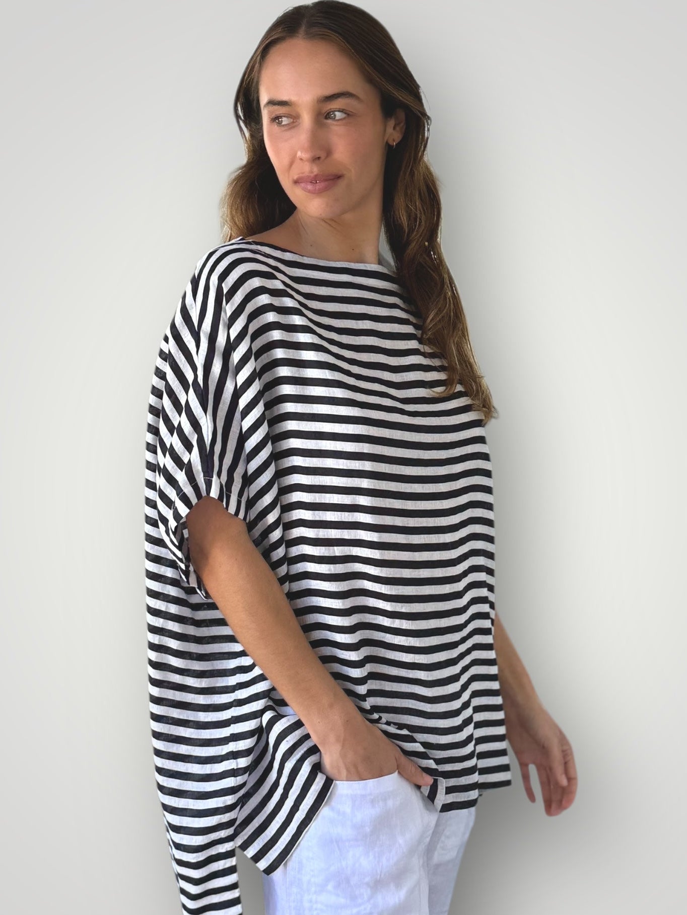 sammy top - navy stripe Apparel