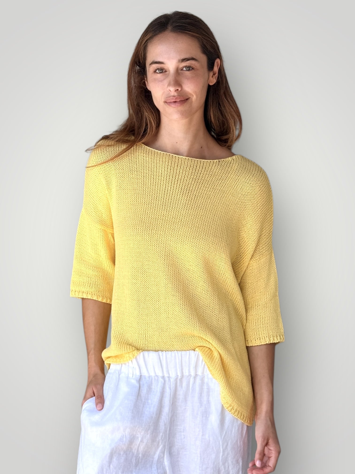 alex top - buttercup cotton knit Apparel