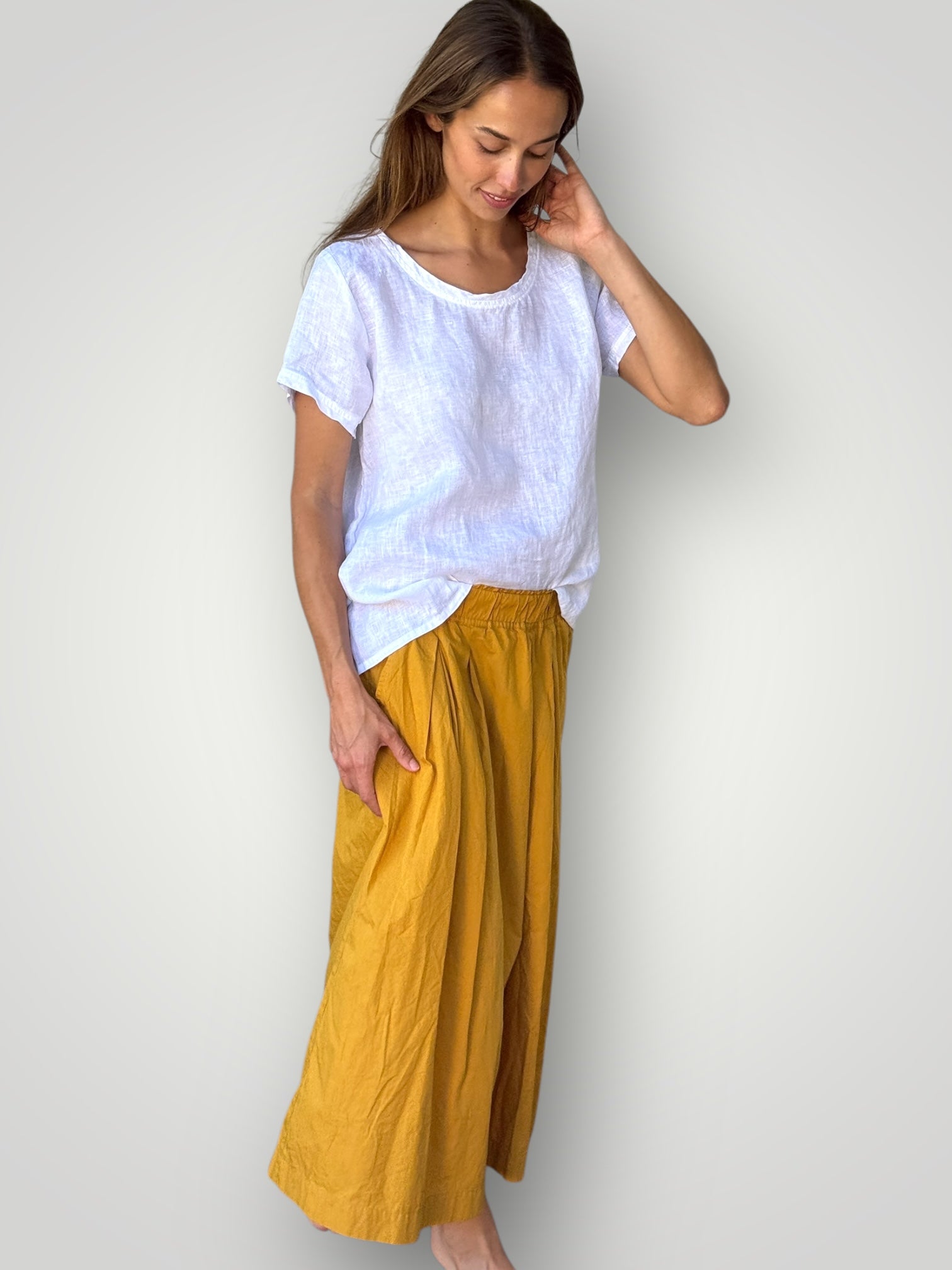 lilliana skirt-turmeric cotton