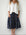 lola skirt - sm navy spot linen Apparel
