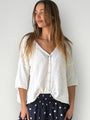 alex cotton knit cardi-warm white Apparel