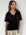 renee linen knit tee - black Apparel
