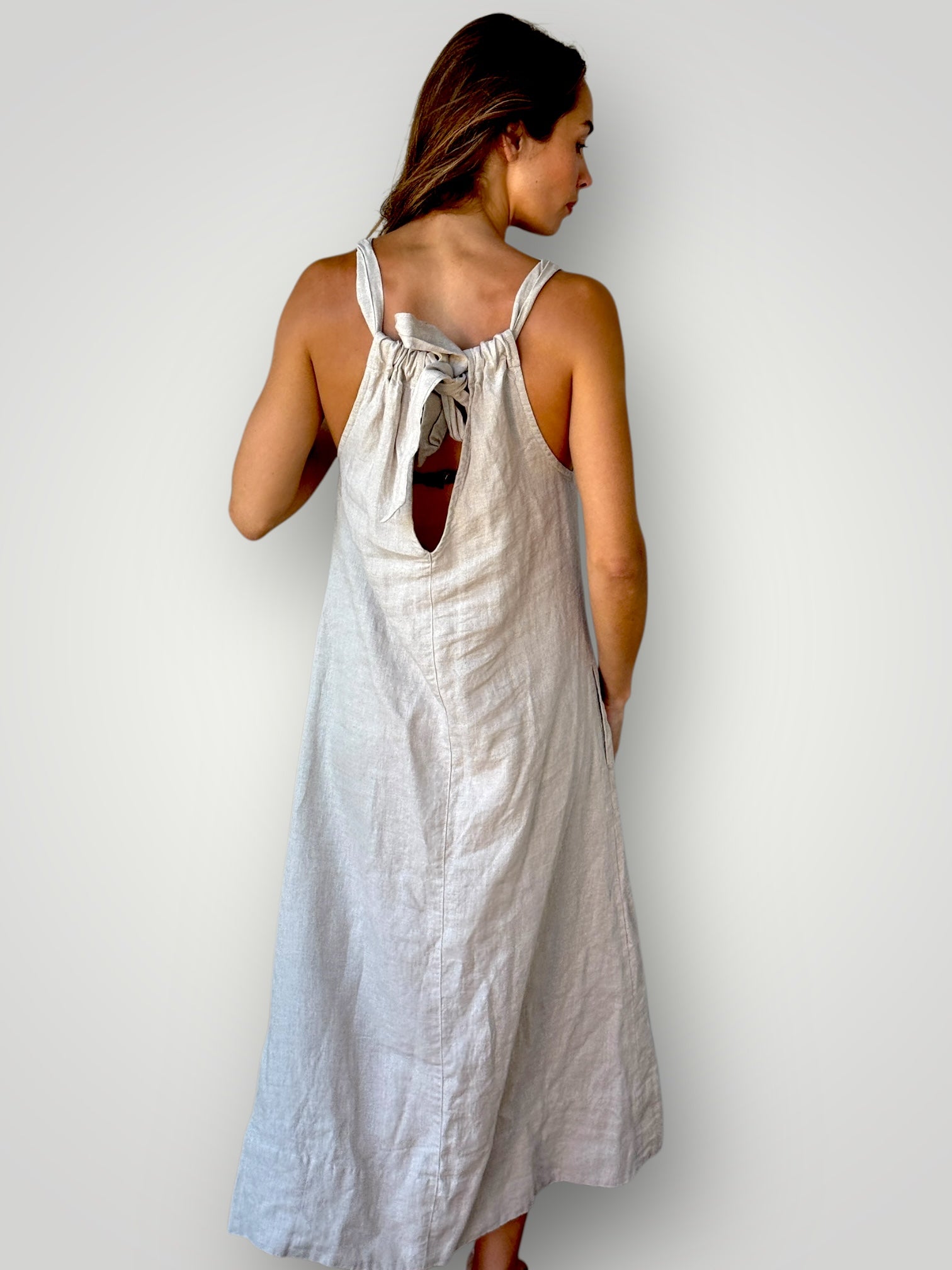 olivia dress-natural linen