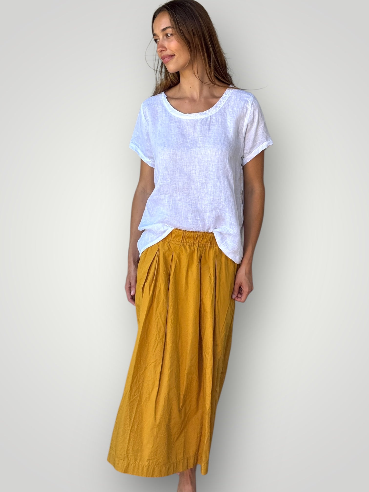 lilliana skirt-turmeric cotton