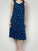 becky dress - navy spot linen Apparel