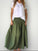 lulu skirt - moss linen Apparel