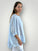 avril top - light soft blue linen Apparel