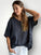 mia top - charcoal linen Apparel