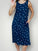 becky dress - navy spot linen Apparel