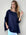 avril top - navy linen Apparel