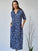 bridget dress - blue dusk floral linen Apparel