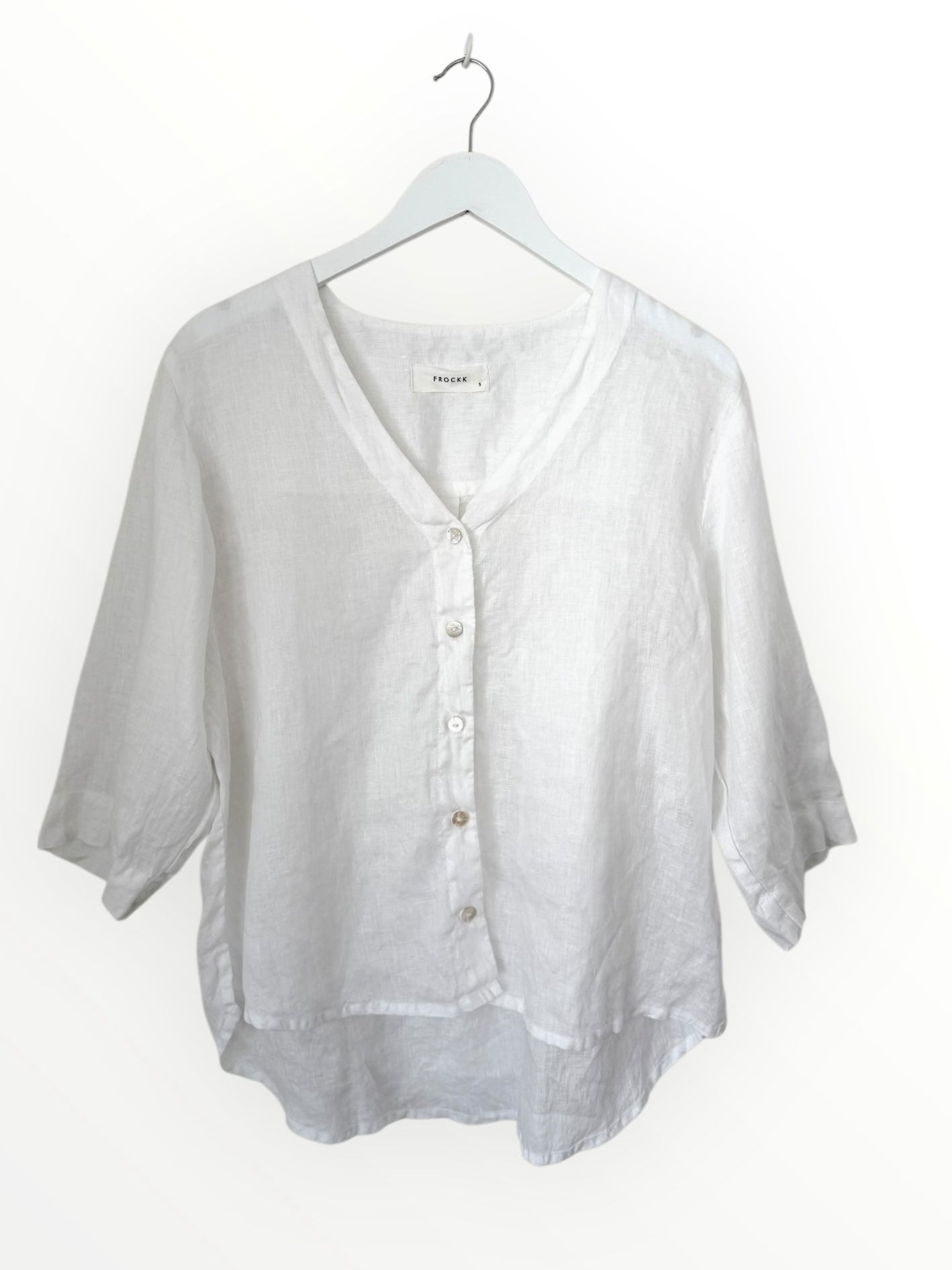 raine shirt - white linen Apparel