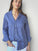 erika shirt-cornflower linen Apparel