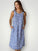 becky dress - cornflower floral linen Apparel