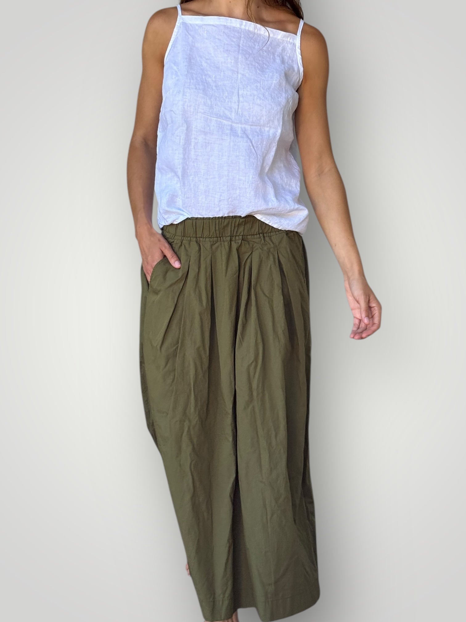 lilliana skirt-army cotton