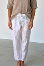 jessie pant-white linen Apparel