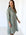 bianca dress -moss stripe linen Apparel