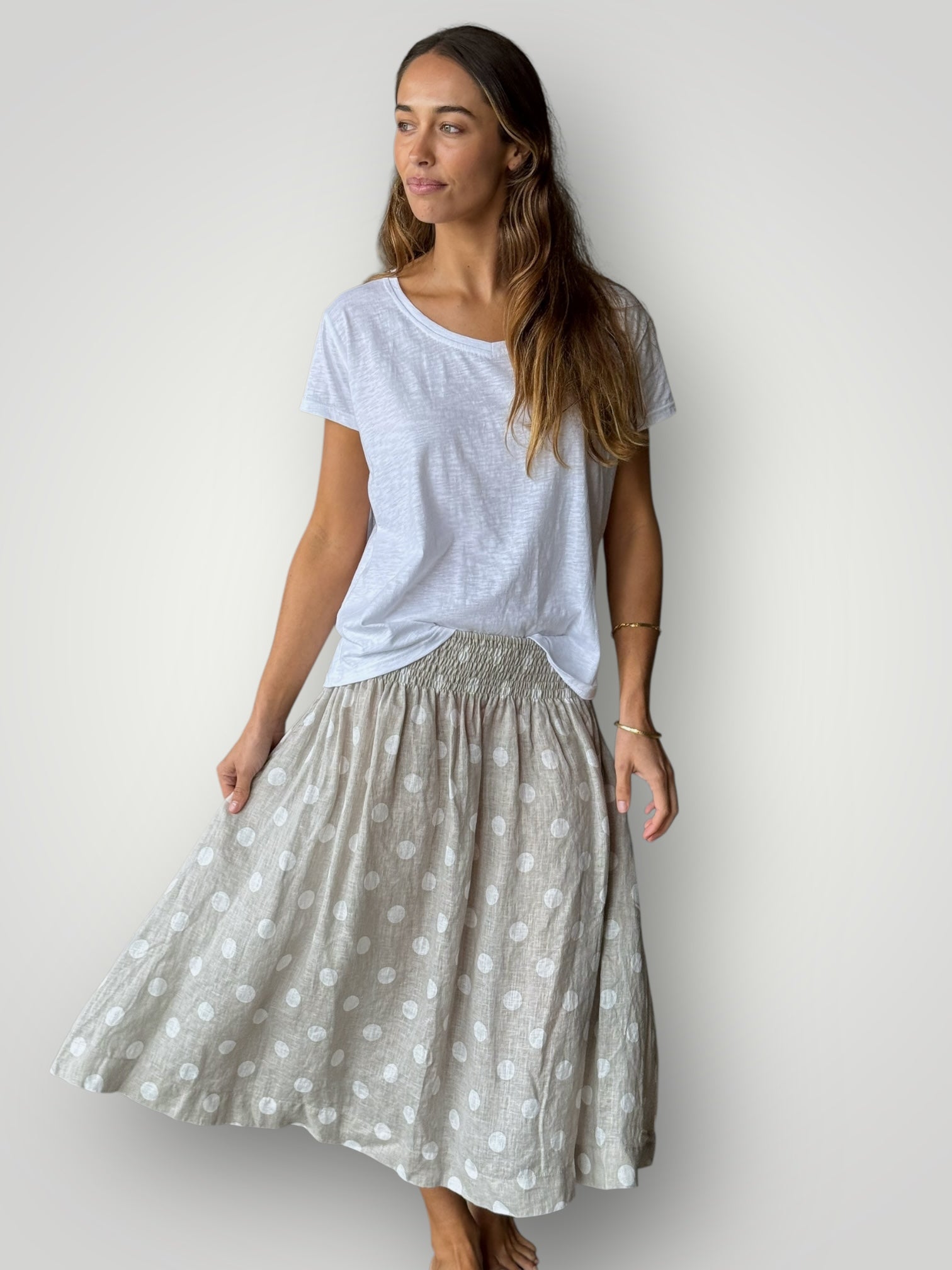 lola skirt - natural spot Apparel
