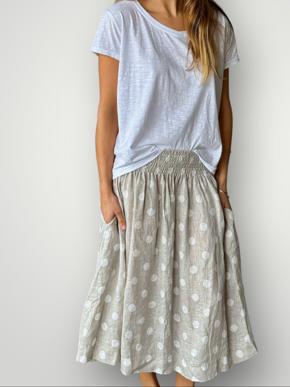 lola skirt - natural spot Apparel