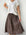 lola skirt - chocolate floral cotton Apparel