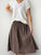lola skirt - chocolate floral cotton Apparel