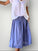 lola skirt-cornflower linen Apparel