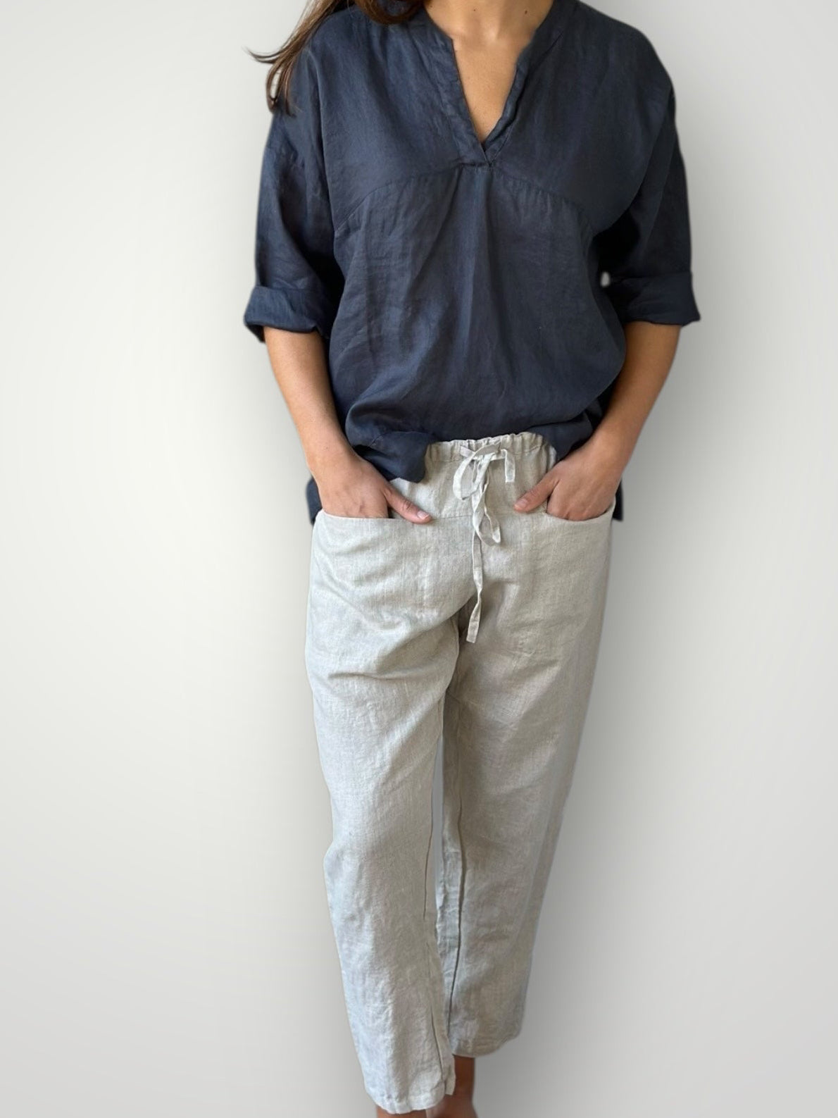 jessie pant-natural linen Apparel