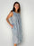becky dress - small charcoal stripe linen Apparel