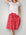 lola skirt - red floral linen Apparel