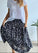 lola skirt - navy floral linen Apparel