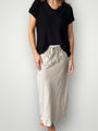 anthea skirt-natural linen Apparel