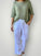 fleur straight leg pants - white linen Apparel