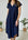 holly dress - navy linen Apparel