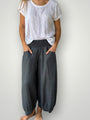 jackie pant - charcoal linen Apparel