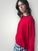 cassie crew neck knit -winter red cashmere Apparel