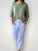 fleur straight leg pants - white linen Apparel