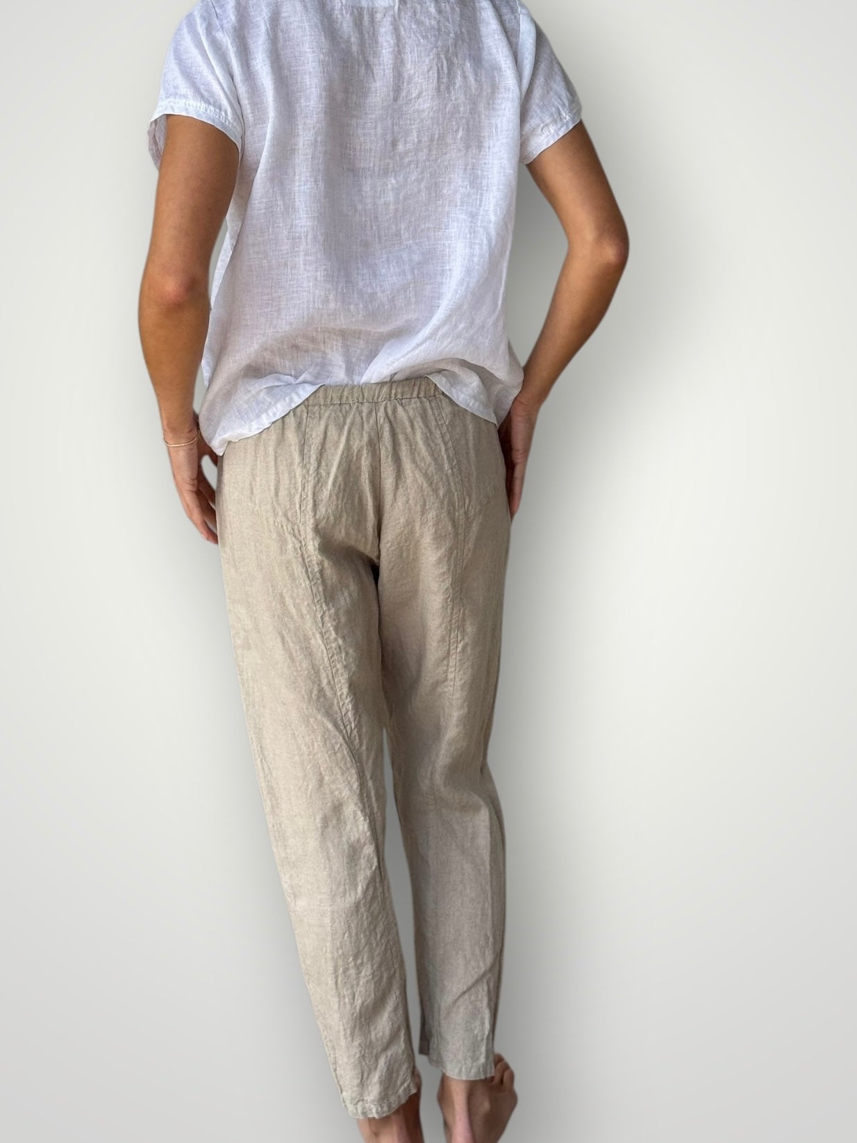 jessie pant-natural linen Apparel