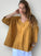 lydia top - turmeric linen Apparel