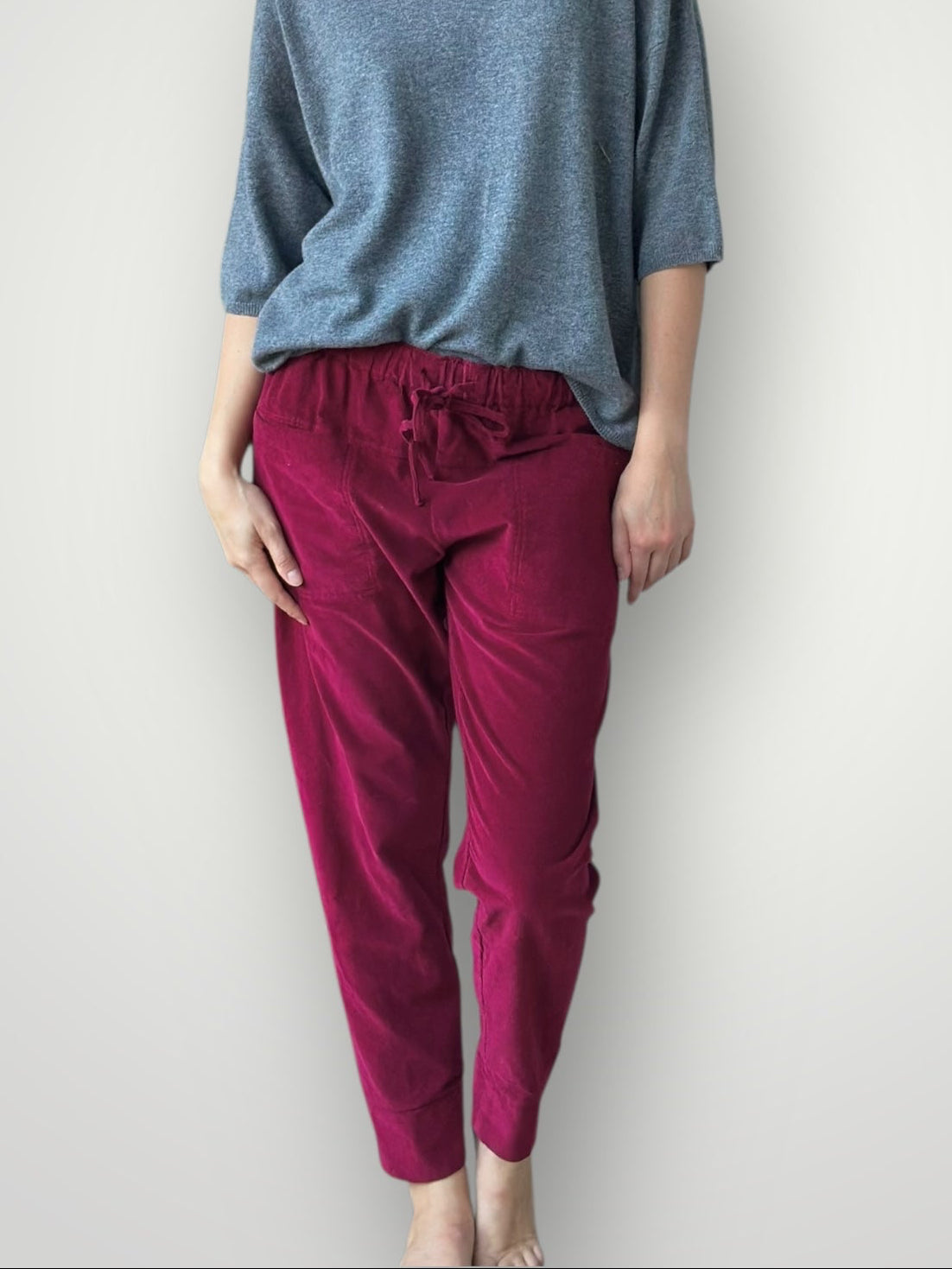 darcy pants - merlot cord Apparel