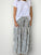 lulu skirt-navy stripe linen Apparel