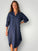 elena shirtdress - navy linen Apparel
